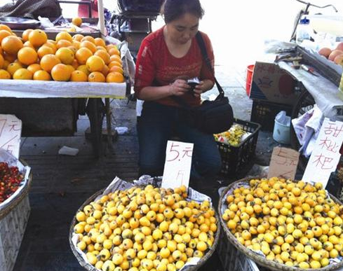 本地时令水果枇杷新鲜上市 价格及品相悬殊大
